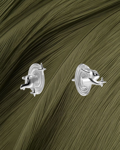 Сережки асиметричні "Rabbit" – обкладинка - купуйте на Chuttyevo!