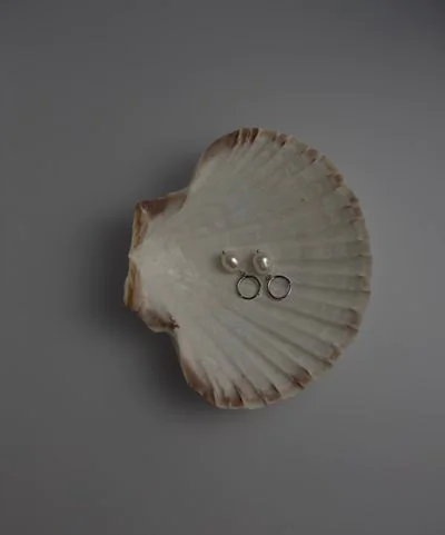 Сережки "Кільця з перлинами" – обкладинка - купуйте на Chuttyevo!