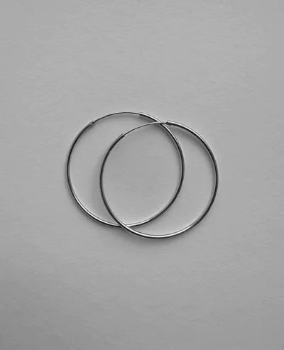 Сережки-кільця "Classic", 42мм – обкладинка - купуйте на Chuttyevo!