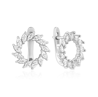 Сережки на англійській застібці "Віночок" – обкладинка - купуйте на Chuttyevo!