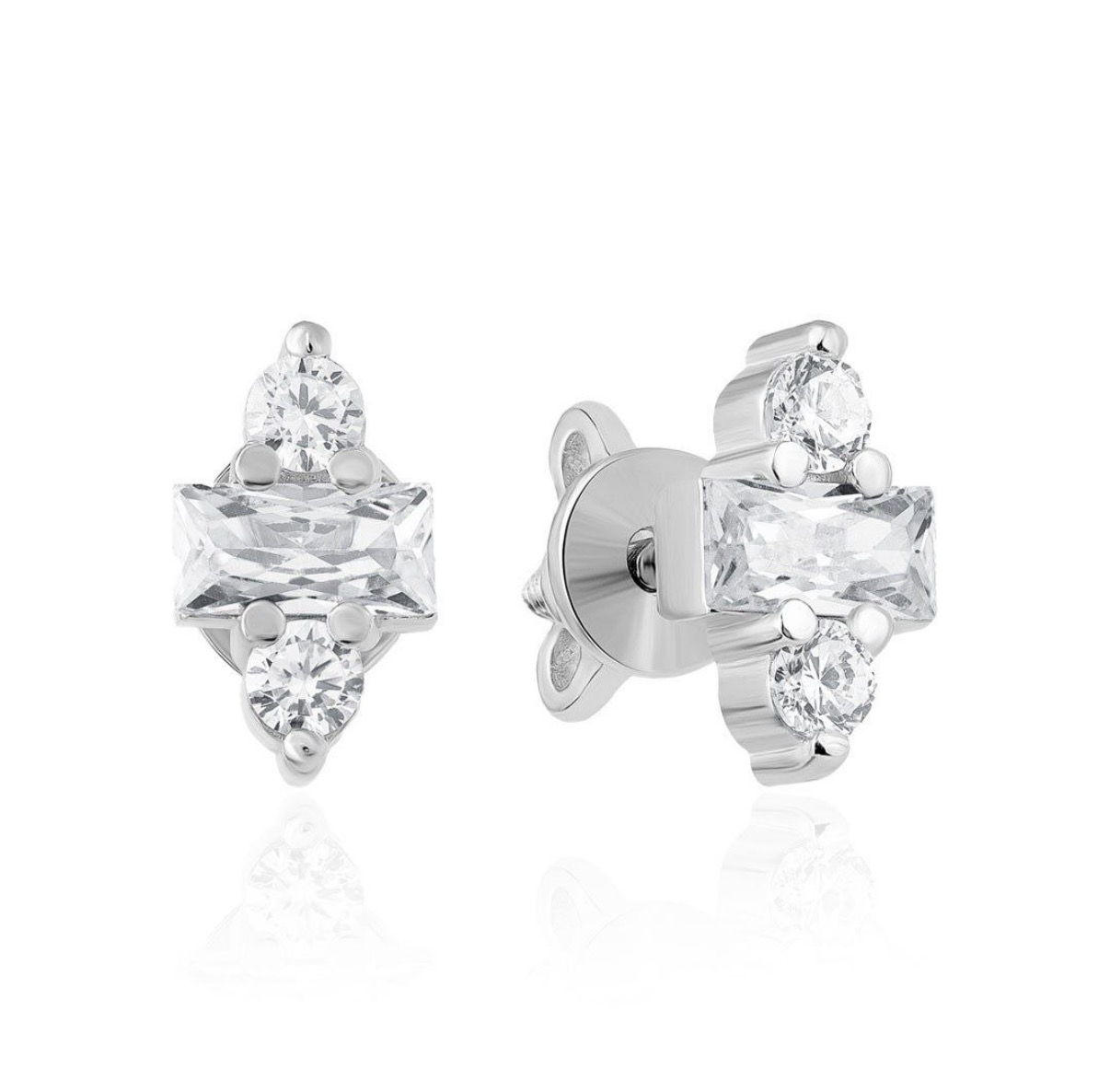 Сережки-пусети з камінцями – обкладинка - купуйте на Chuttyevo!