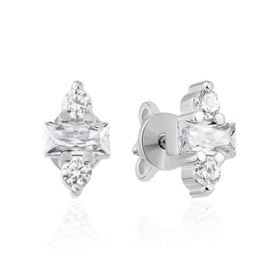 Сережки-пусети з камінцями – обкладинка - купуйте на Chuttyevo!