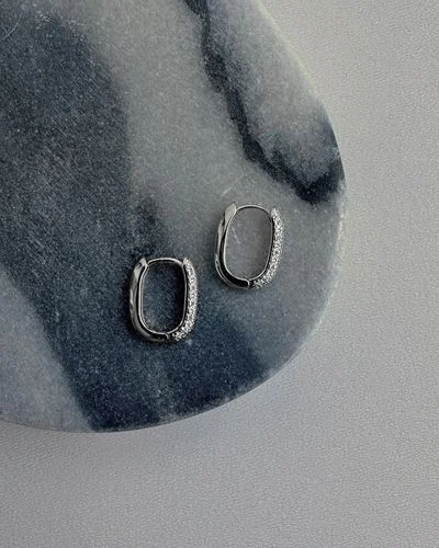 Сережки "Базові з фіанітами" – обкладинка - купуйте на Chuttyevo!