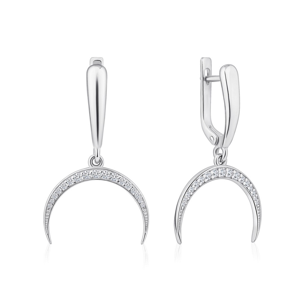 Сережки на англійській застібці "Лунниця" – обкладинка - купуйте на Chuttyevo!