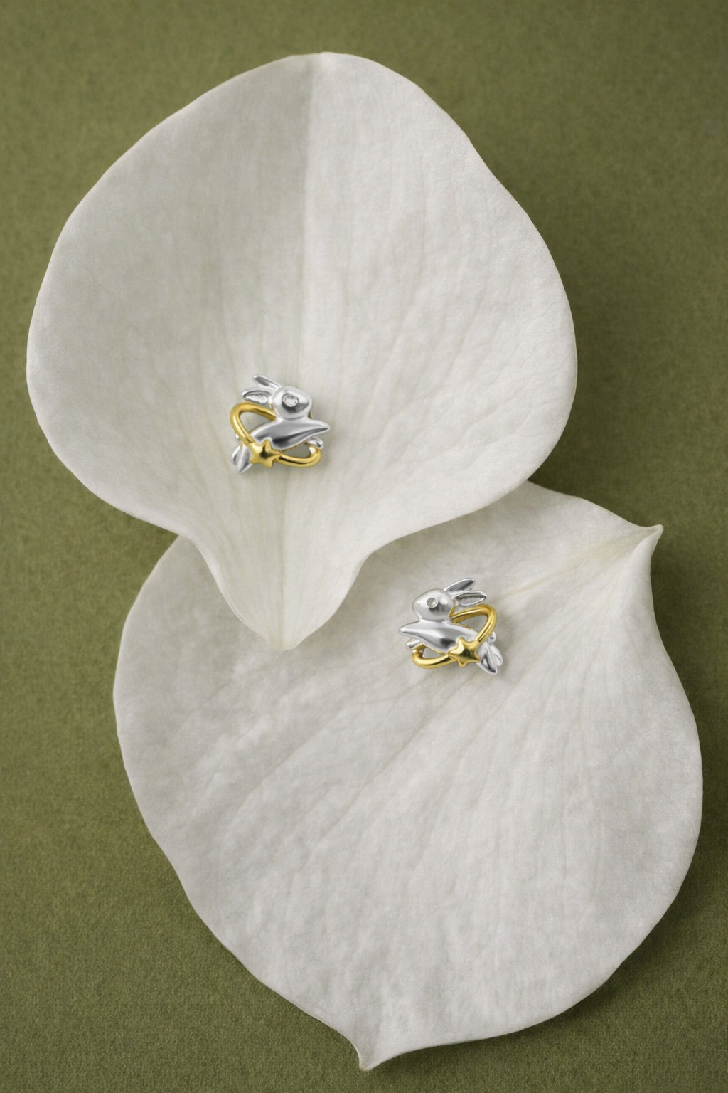 Сережки на закрутках "Кролики" – обкладинка - купуйте на Chuttyevo!