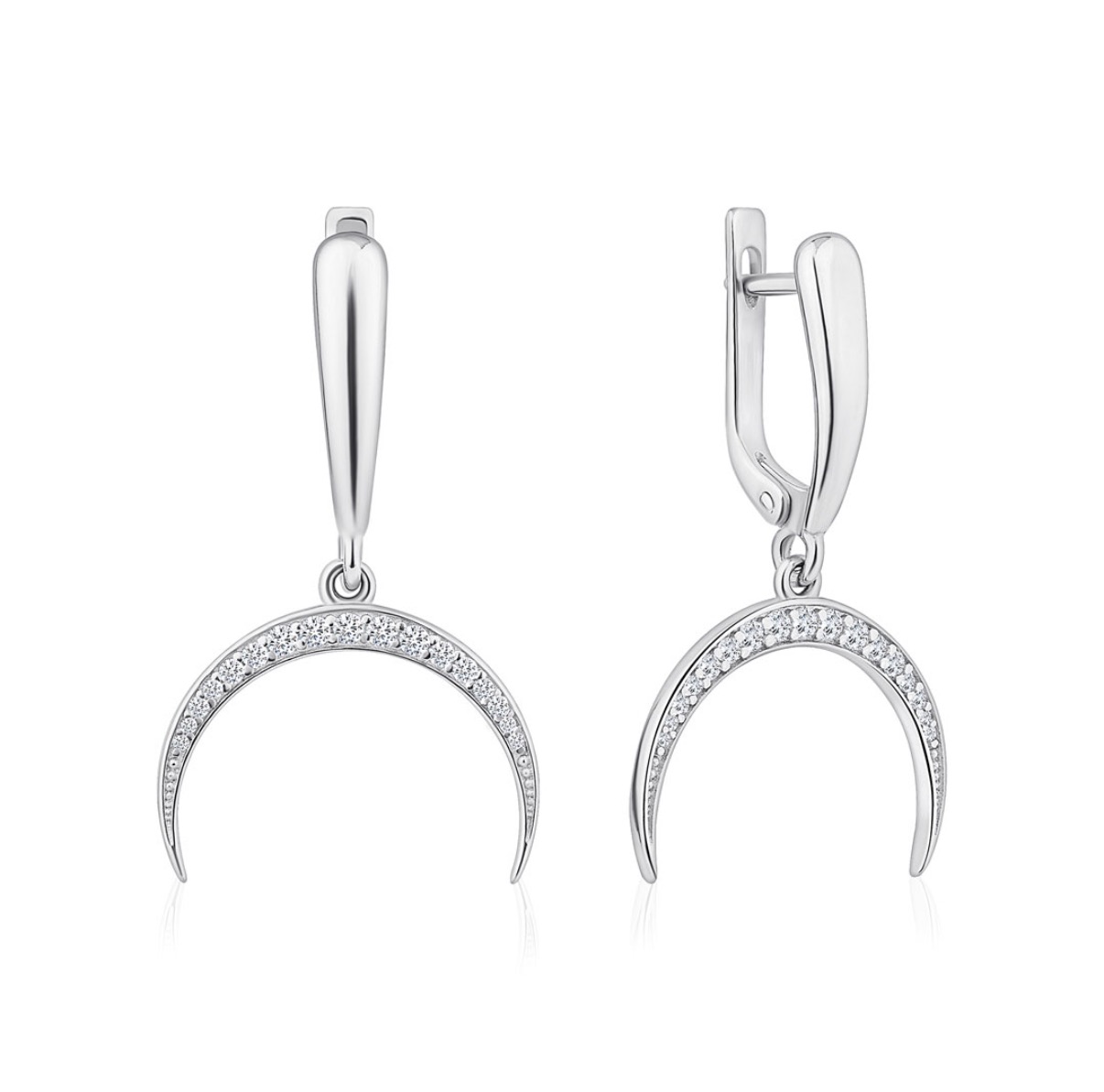 Сережки на англійській застібці "Лунниця" – обкладинка - купуйте на Chuttyevo!