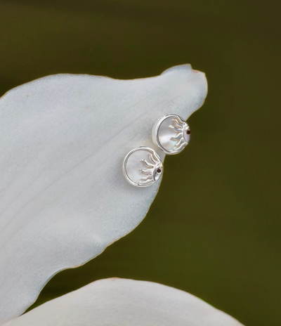 Сережки з перламутром "Sunbeams" – обкладинка - купуйте на Chuttyevo!