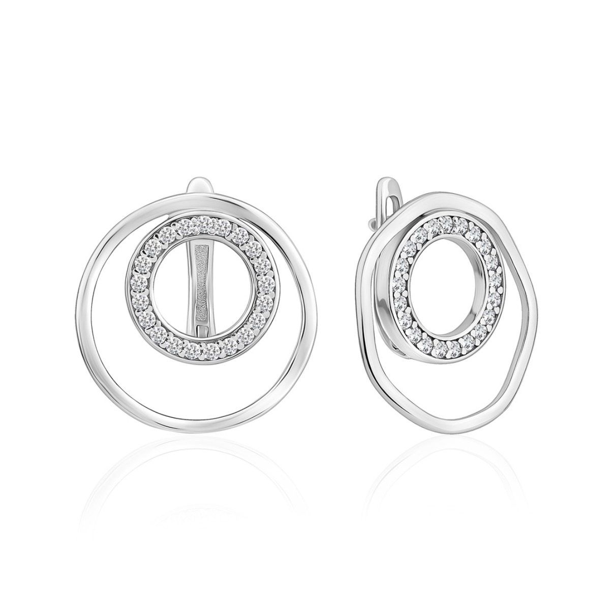 Сережки на англійській застібці "Два Світи" – обкладинка - купуйте на Chuttyevo!