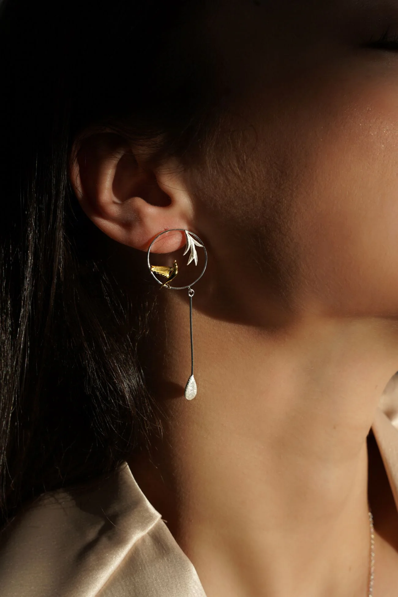 Набір "Пташка" з асиметричними сережками – обкладинка - купуйте на Chuttyevo!