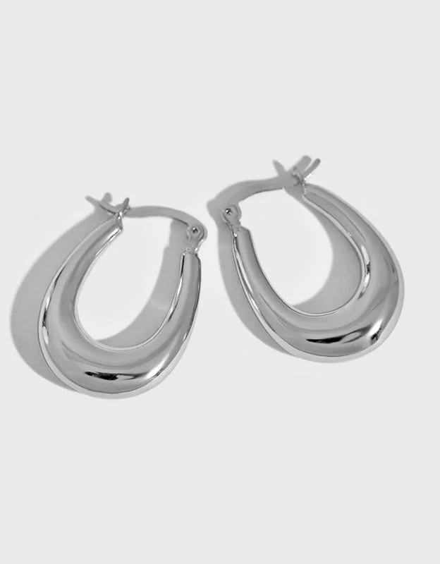 Сережки дуті об'ємні "Крапля" – обкладинка - купуйте на Chuttyevo!