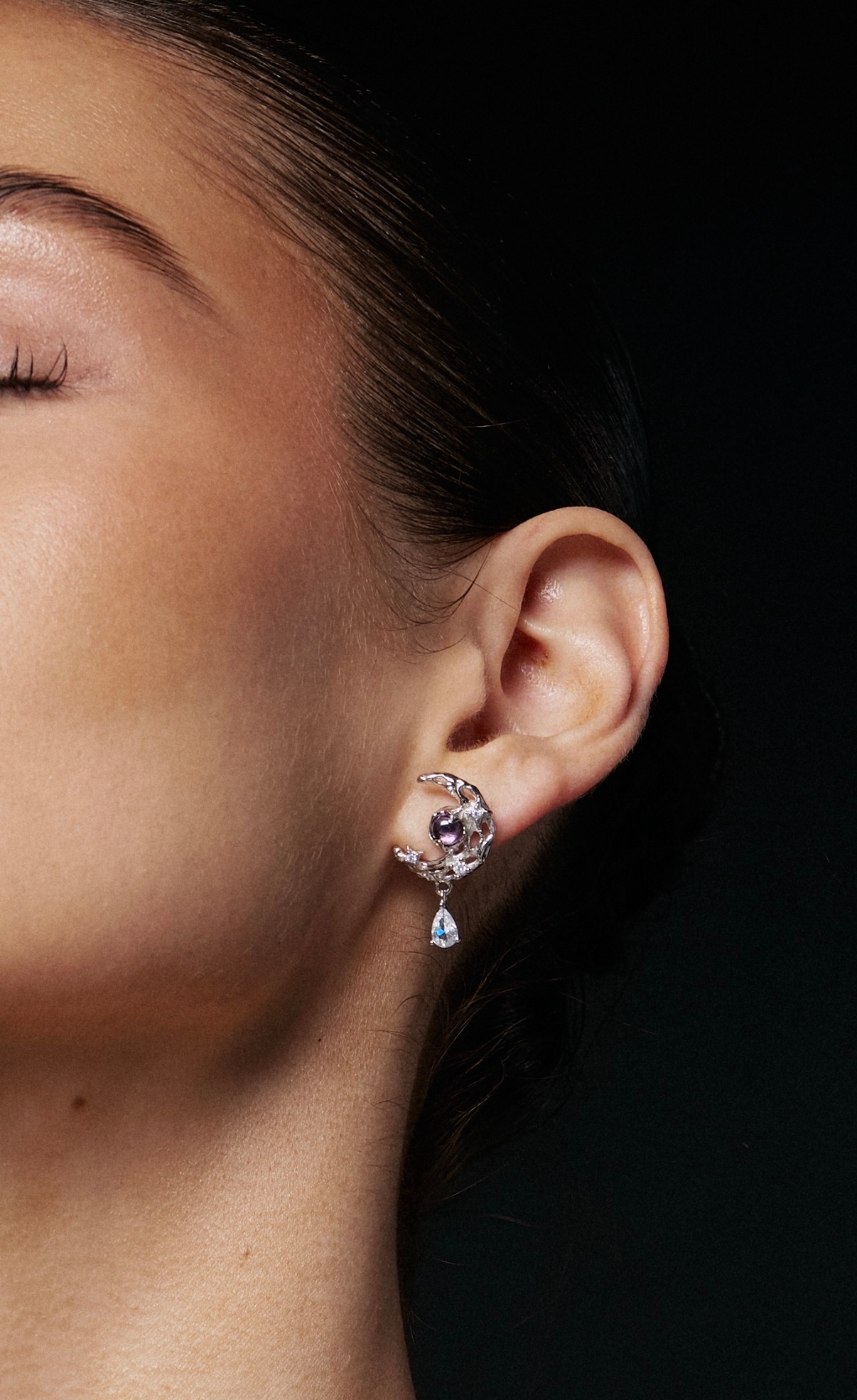 Сережки "Violet moon" – обкладинка - купуйте на Chuttyevo!