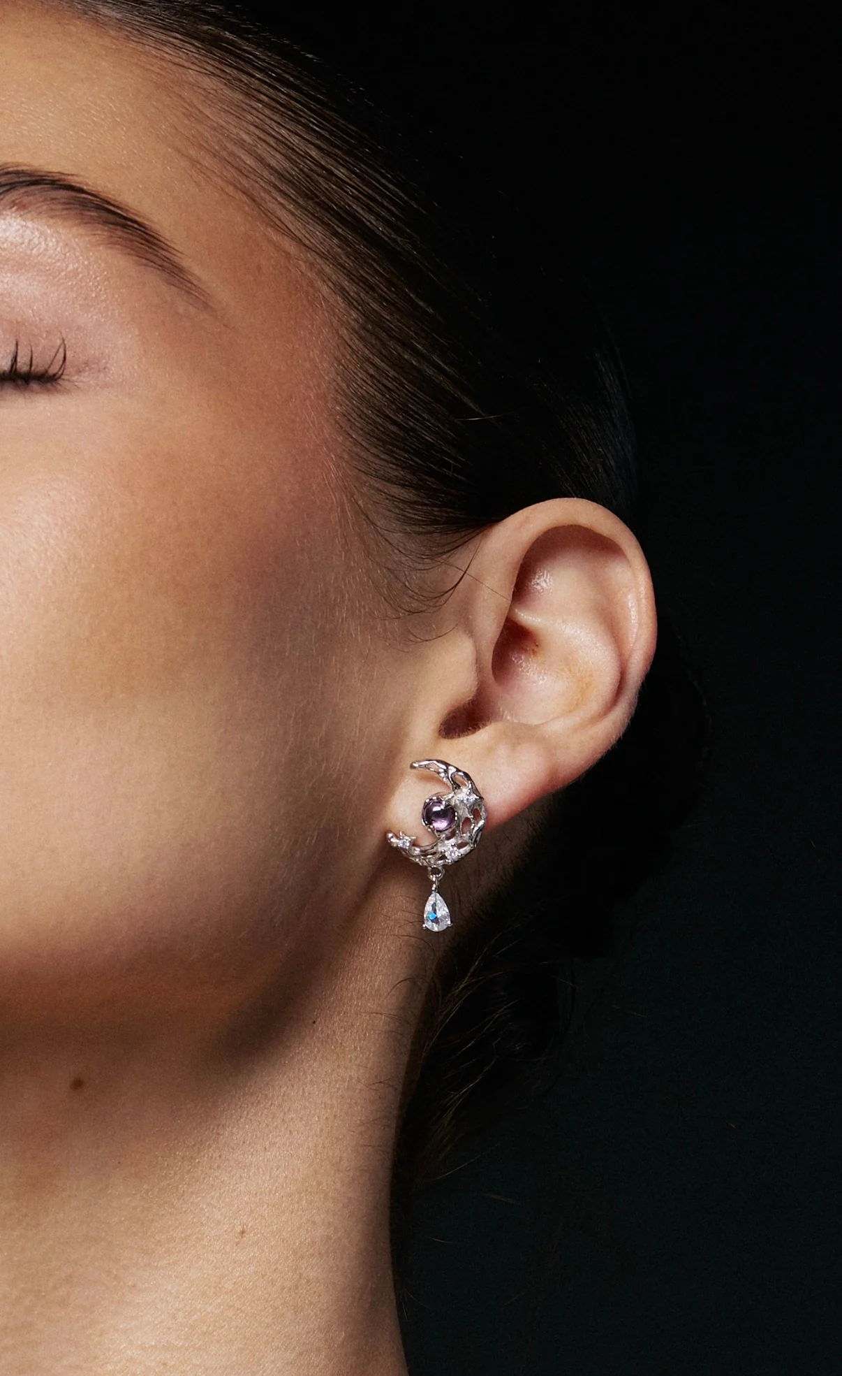 Сережки "Violet moon" – обкладинка - купуйте на Chuttyevo!