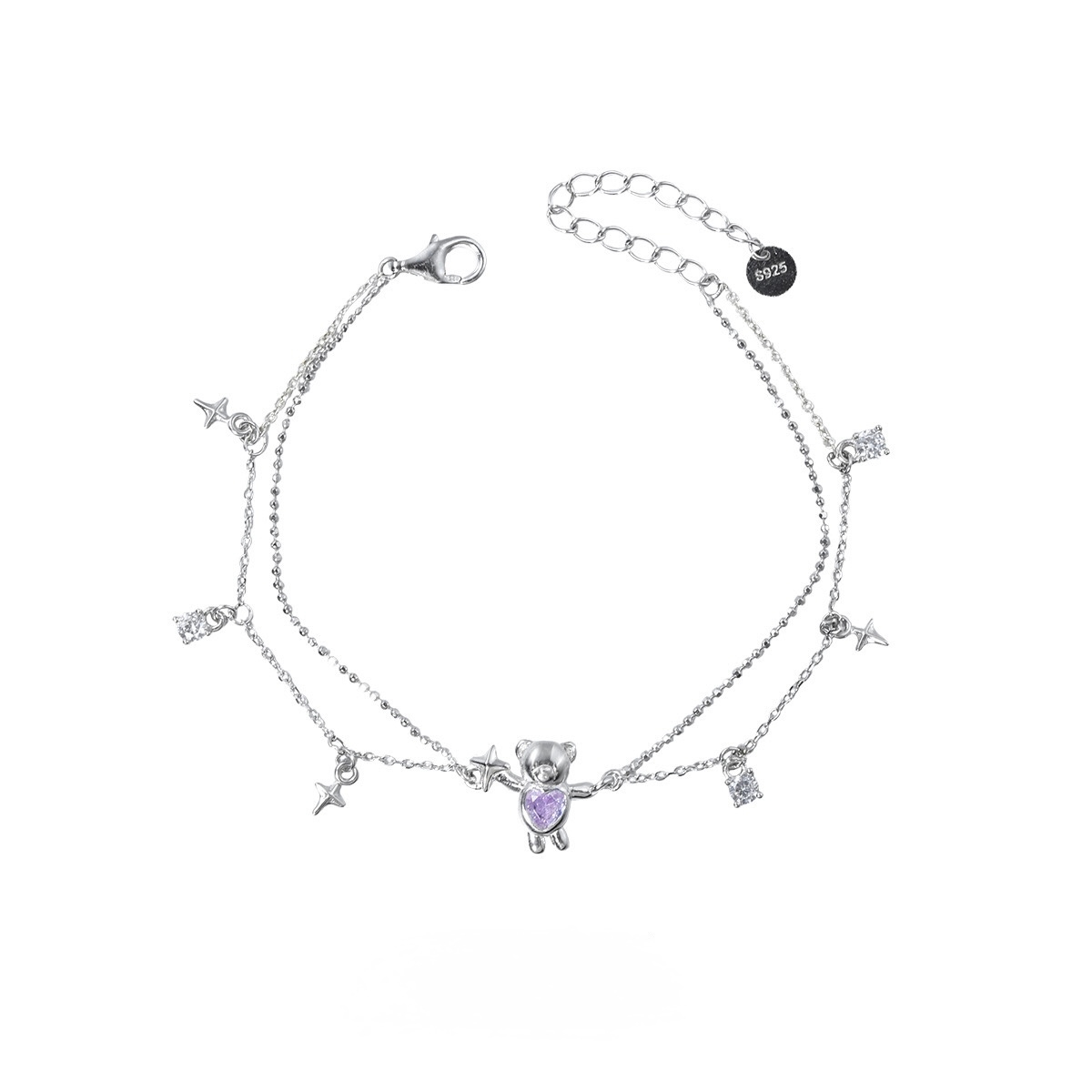 Браслет подвійний "Ведмедик з серцем" – обкладинка - купуйте на Chuttyevo!