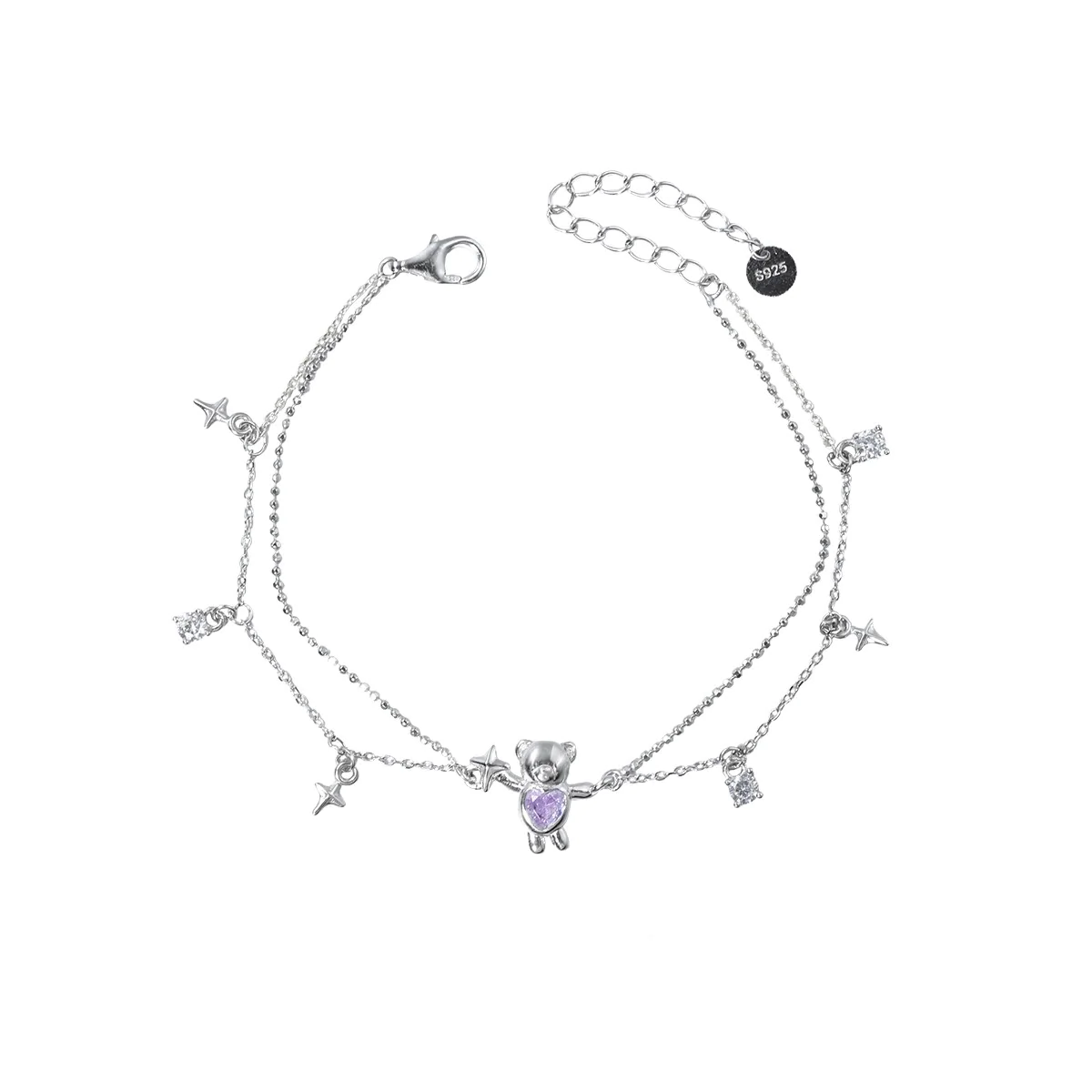 Браслет подвійний "Ведмедик з серцем" – обкладинка - купуйте на Chuttyevo!