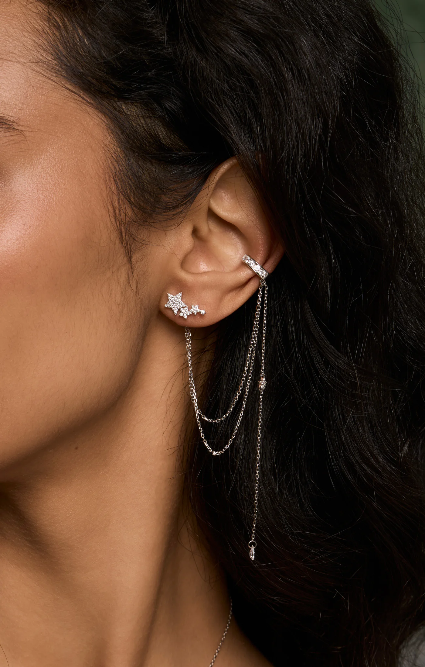 Сережки асиметричні "Зірочки" – обкладинка - купуйте на Chuttyevo!