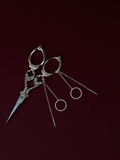 Сережки-протяжки "Кругообіг" – обкладинка - купуйте на Chuttyevo!