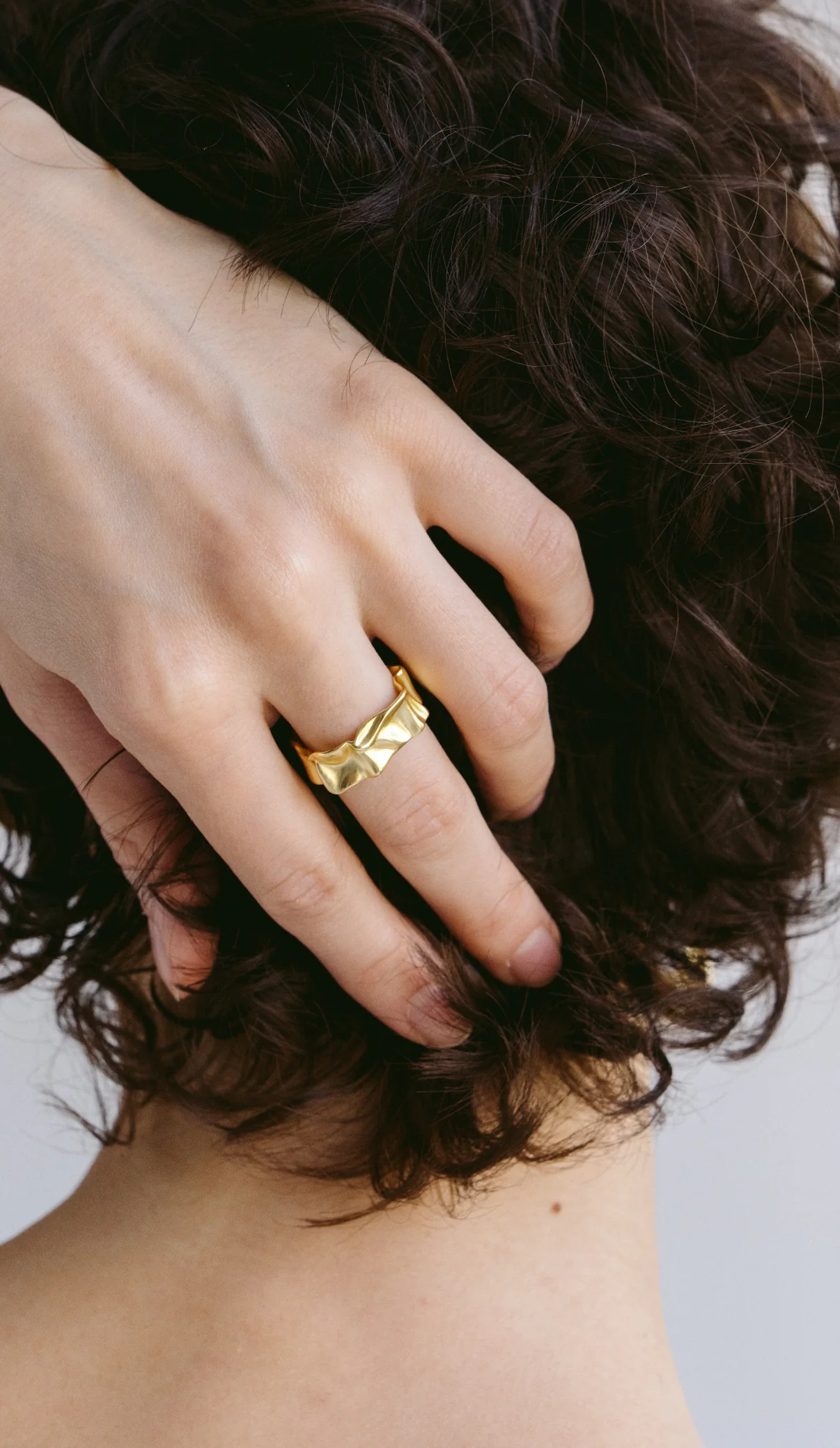 Каблучка "Foil", позолота – обкладинка - купуйте на Chuttyevo!